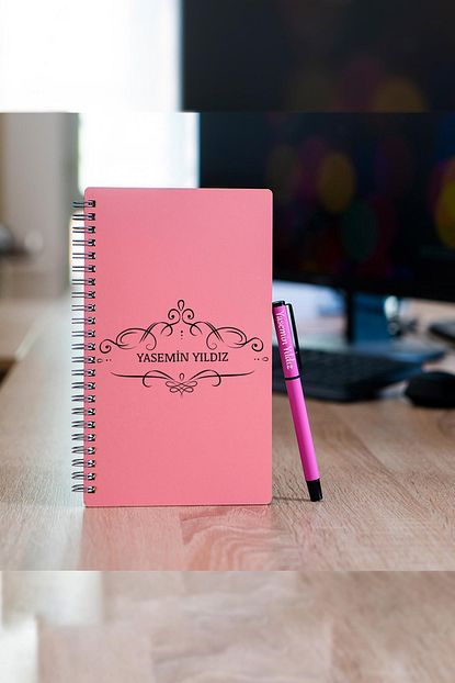 Trendhediye Kisiye Ozel Pastel Renkli Ahsap Defter Kalem Seti 6 Trendyol