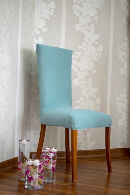 Mr Stock Kadife Likrali Ve Desenli Sandalye Kilifi 6 Li Trendyol