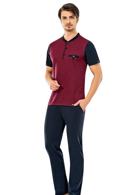 Erdem Ic Giyim Erkek Bordo Yazlik Pijama Takimi Trendyol