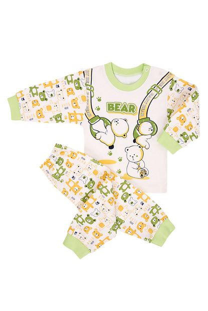 Zepkids Erkek Bebek Pijama Takimi Bear Baskili 1 2 Yas Trendyol