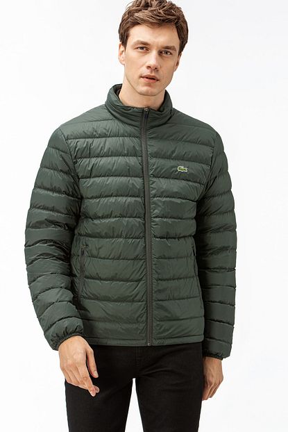 Lacoste Erkek Yesil Kapitone Kaz Tuyu Mont Bh2005 Trendyol