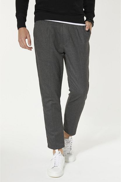 Avva Erkek Gri Yandan Cepli Duz Slim Fit Pantolon A92y3021 Trendyol