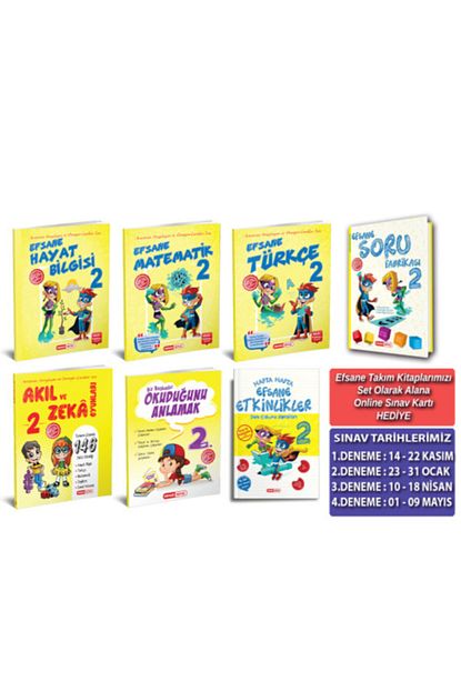 Kirmizi Beyaz Yayinlari 2 Sinif Efsane Super Plus Takim 7 Kitap Trendyol