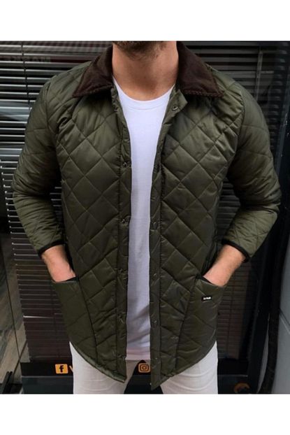 Dj Plus Erkek Haki Bomber Ceket Trendyol