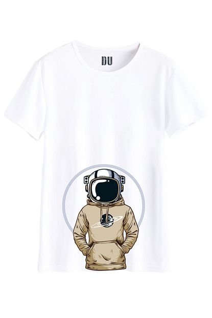 Du Space Boy Baskili Tasarim Erkek Tisort Trendyol