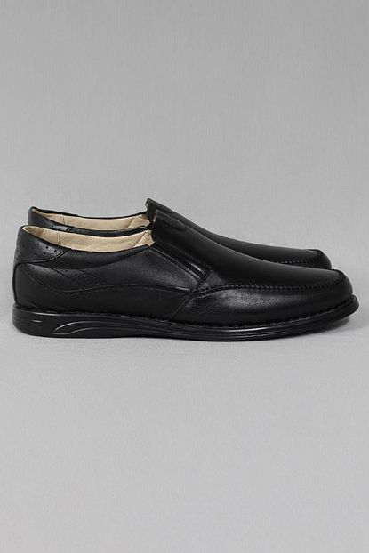 Cz London Erkek Siyah Hakiki Deri Loafer Buyuk Numara Casual Ayakkabi Trendyol