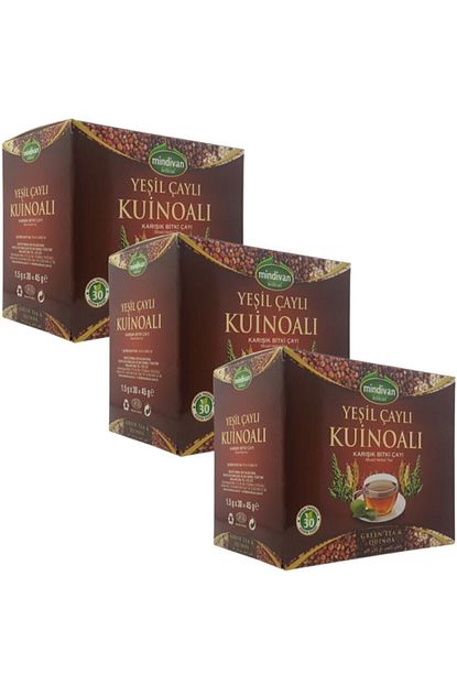 mindivan yesil cayli kinoa karisik bitki cayi 30 suzen poset 3 kutu fiyati yorumlari trendyol