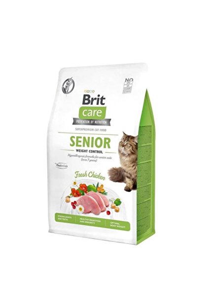brit care senior tahilsiz kilo dengeleyici tavuklu kedi mamasi 2 kg fiyati yorumlari trendyol