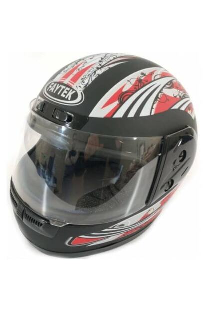 Bs Ithalat Kask Retro Ful Face Motor Kaski Ful Kapali Kask Siyah Trendyol