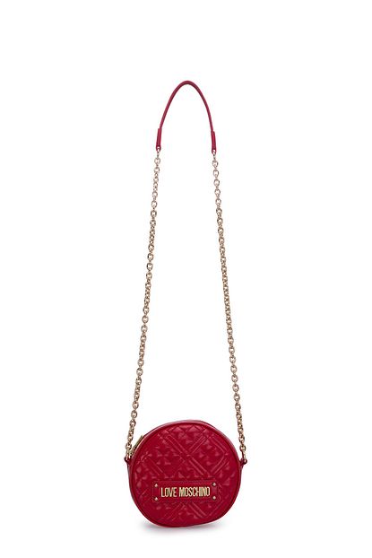 Love Moschino Kadin Kirmizi Logo Baskili Ayarlabilir Zincir Omuz Askili Canta Canta Jc4003pp1bla0500 Trendyol