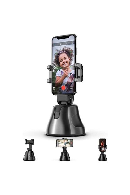 otomatik akilli cekim selfie 360 rotasyon otomatik akilli takip vlog kamera telefon tutucu