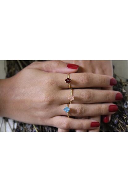 Gulsay Gold 14 Ayar Altin Lotus Cicegi Yuzuk Trendyol