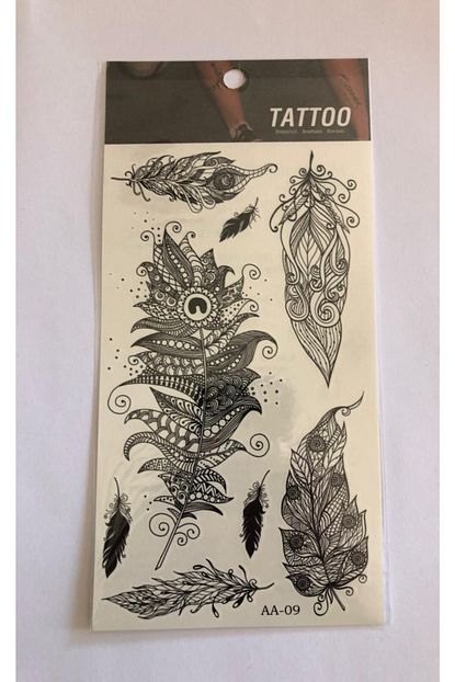 One Spray Tattoo Yaprak Yapistirma Sticker Gecici Dovme Trendyol
