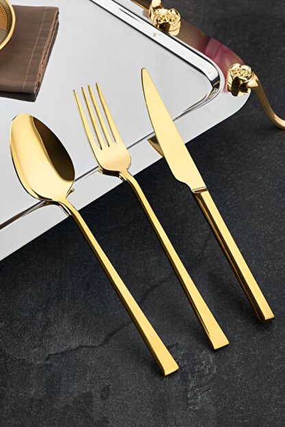Ozlife Titanyum 89 Parca Gold Sandikli Catal Kasik Bicak Takimi Fiyati Yorumlari Trendyol