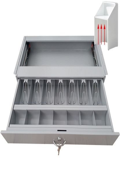 Saypos Ici Disi Full Metal 7 Banknot Bolmeli Para Cekmecesi 64x37x10 Cm Trendyol