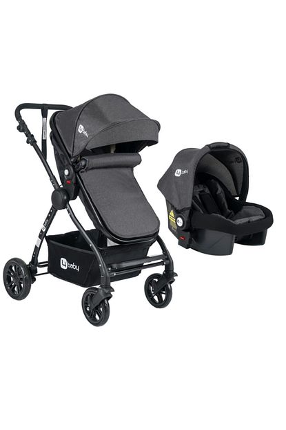 Four Baby Unisex Bebek Siyah Travel Sistem Pusetli Bebek Arabasi Trendyol