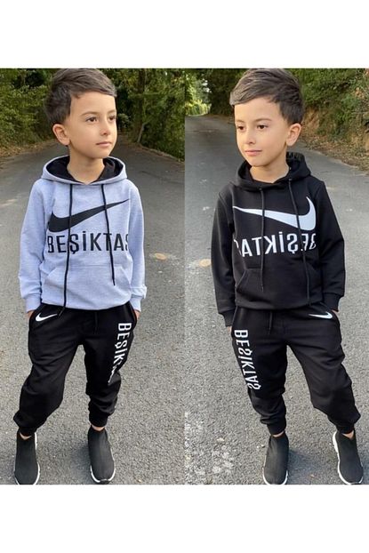 Riccotarz Erkek Cocuk Bjk Taraftar Kapsonlu 3lu Esofman Takim Trendyol