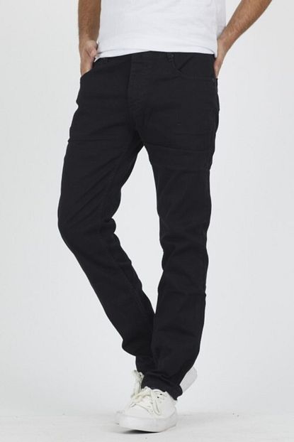 Damga Jeans Erkek Siyah Rahat Kesim Pantolon Trendyol
