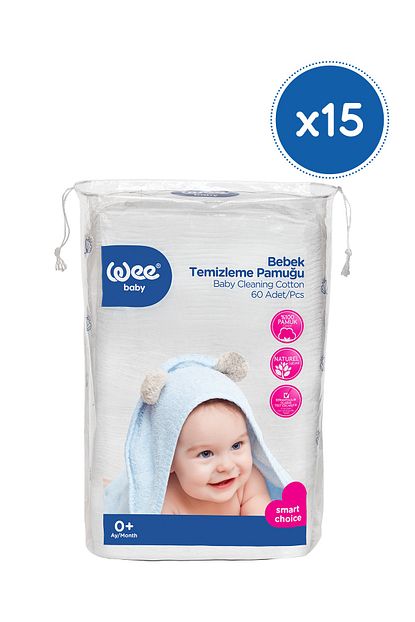 wee baby bebek temizleme pamugu 15x60 li fiyati yorumlari trendyol