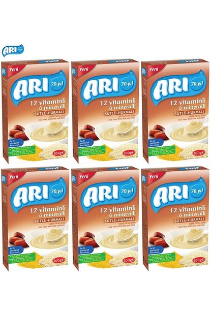 Ari Mama Pirinc Unu 200gr Sutlu Hurmali 6 Li Set Trendyol