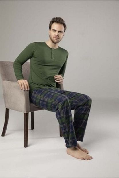 Aydogan Erkek Yesil Modal Pijama Takimi Trendyol