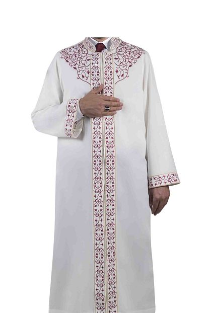 Ufuk Dagitim Erkek Namaz Cubbesi Bestami Krem Imam Cubbesi Trendyol