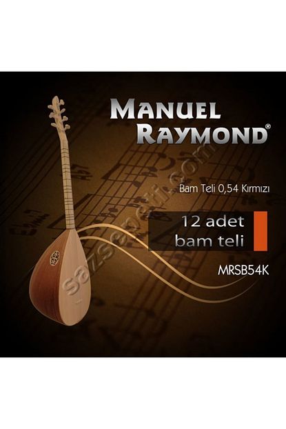 Istanbul Baglama Bam Teli 12 Li Takim 0 54 Kirmizi Mrsb54k Trendyol