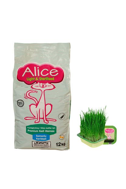 Alice Light Sterilised Kedi Mamasi 12 Kg Ve Kedi Cimi Trendyol