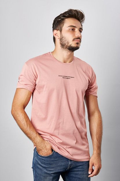 Trendcebimde Erkek Pudra Mitoloji Trend Giyim Tisort Trendyol