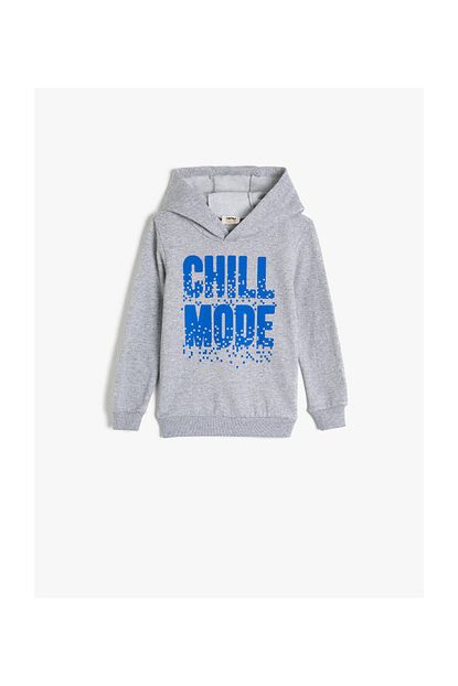 Koton Kids Gri Erkek Cocuk Sweatshirt Trendyol