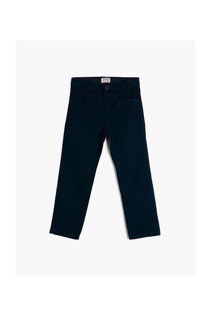 Koton Kids Lacivert Erkek Cocuk Pantolon Trendyol