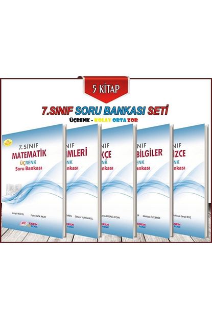 Esen Ucrenk 7 Sinif Ucrenk Tum Dersler Soru Bankasi Seti 5 Kitap Yayinlari Trendyol