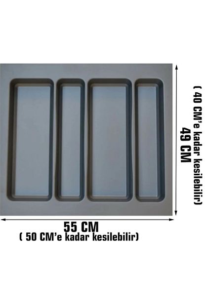Arwino Gri Lux 55 Cm X 49 Cm Cekmece Ici Kepcelik 50 Cmx 40 Cm Ye Kadar Kisalir Kasiklik Trendyol