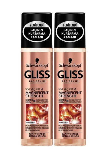 Gliss Magnificent Strength Sivi Sac Kremi 200 Ml X 2 Trendyol