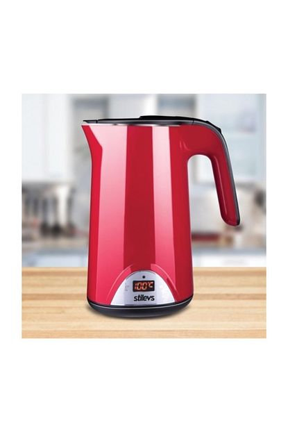 Stilevs Fokur Duo Dijital 1800w Su Isiticisi Kettle Kirmizi Trendyol