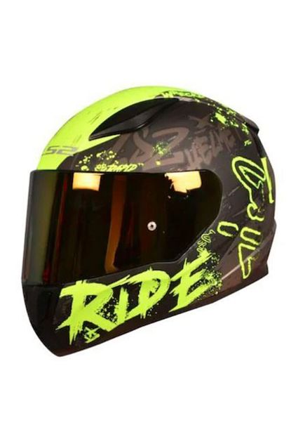 Ls2 Rapid Naughty Mat Siyah Neon Sari Kask Sari Beyaz Cam Trendyol