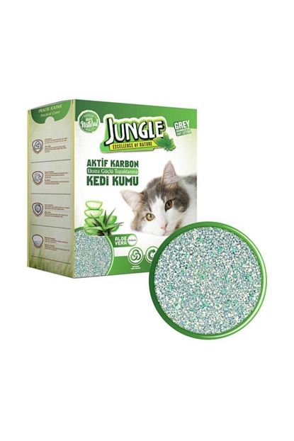 Jungle Aktif Karbonlu Gri Aloe Verali Kedi Kumu 6 Lt Trendyol