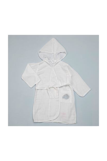 chakra cocuk beyaz morina muslin bornoz fiyati yorumlari trendyol