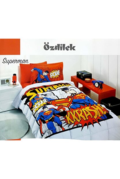 Ozdilek Lisansli Uyku Seti Tek Kisilik Superman Ki Trendyol