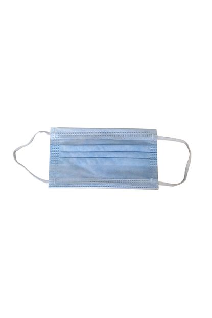A Maske 3 Katli Burun Telli Cerrahi Maske 50 Adet Agiz Yuz Maskesi Mavi Trendyol