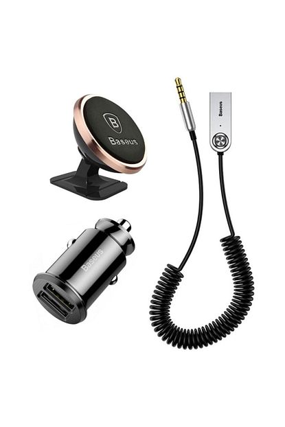 Baseus 3in1 Aux Bluetooth Arac Kiti Cakmaklik Arac Telefon Tutucu Trendyol