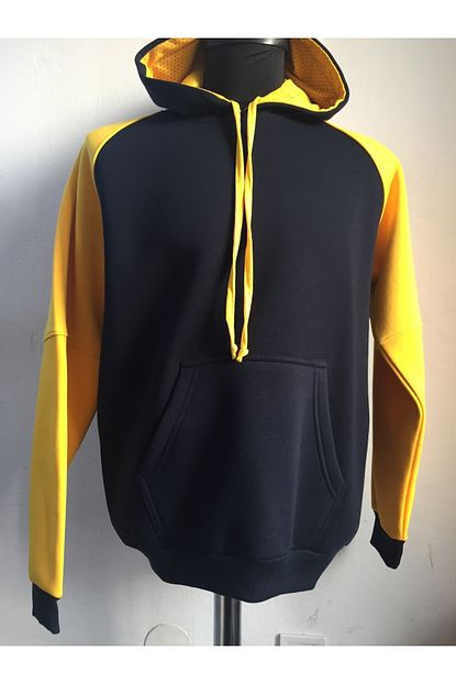 Bsbspor Erkek Lacivert Sari 100 Pamuk 3 Iplik Sweatshirt Trendyol
