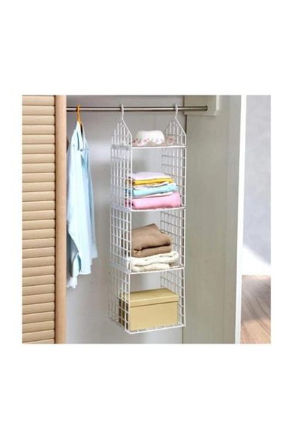 pinkcloset dolap ici duzenleyici plastik raf organizer 3 katli plastik raf fiyati yorumlari trendyol