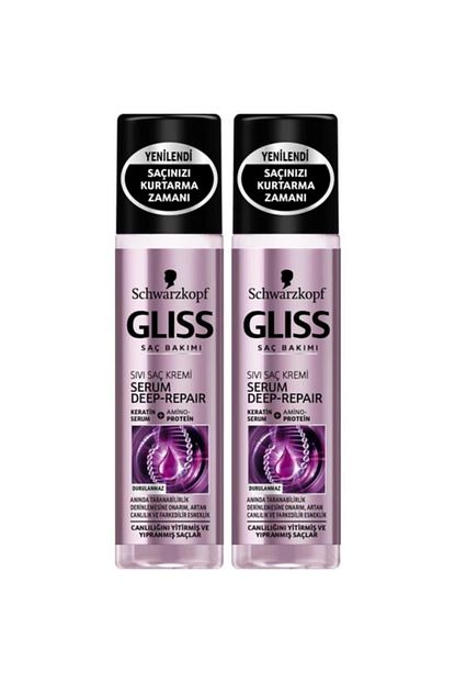 gliss serum deep repair sivi sac kremi 200 ml x 2 paket fiyati yorumlari trendyol