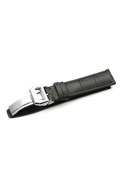 Fossil Siyah Celik Klipsli Hakiki Deri Saat Kordonu Kayisi 20 Mm Trendyol