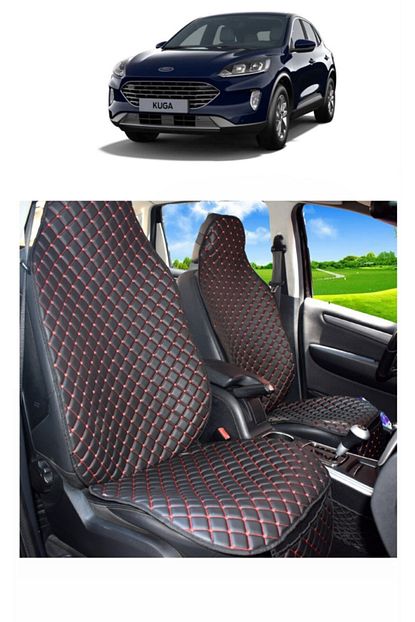 Coverplus Ford Kuga Uyumlu Takmatik Deri Kilif Kirmizi On 2 Adet Oto Koltuk Minderi Trendyol