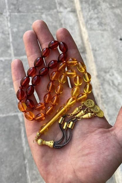 Krekip Renk Suzmesi Osmanli Tugrali Beyrut Damla Kehribar Tesbih Krkp0004474 Trendyol