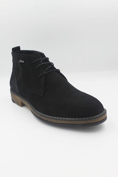 Fosco Erkek Siyah Suet Hakiki Deri Bilek Boy Bagcikli Casual Bot Fsc1541siyahsuet Trendyol