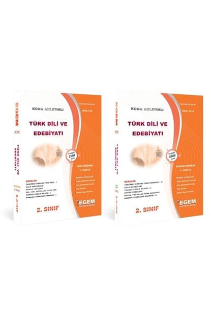 Egem Egitim Yayinlari Aof Turk Dili Ve Edebiyati 2 Sinif 3 Ve 4 Donem Guz Bahar Trendyol