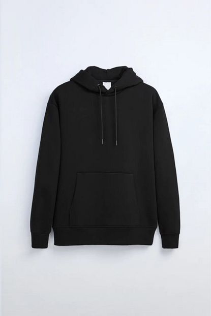 Dacollection Erkek Siyah Kanguru Cepli Siyah Kapsonlu Sweatshirt Trendyol